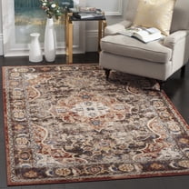 SAFAVIEH Bijar Tobin Oriental Area Rug, Brown/Rust, 5'3" x 7'6"