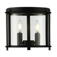 thumbnail image 1 of SAFAVIEH Binsor 12 in. Industrial 3-Light Orb Metal Mount Light with Cream Shade, 1 of 11