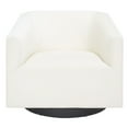 thumbnail image 1 of SAFAVIEH Birdie Modern Style White/Cream Upholstered Side Chairs (31.5 in. W x 32.9 in. D x 28.2 in. H), 1 of 10