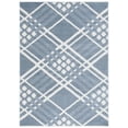 thumbnail image 1 of SAFAVIEH Blair Caiden Geometric Machine Washable Area Rug, 6'7" x 6'7" Round, Blue/Ivory, 1 of 8