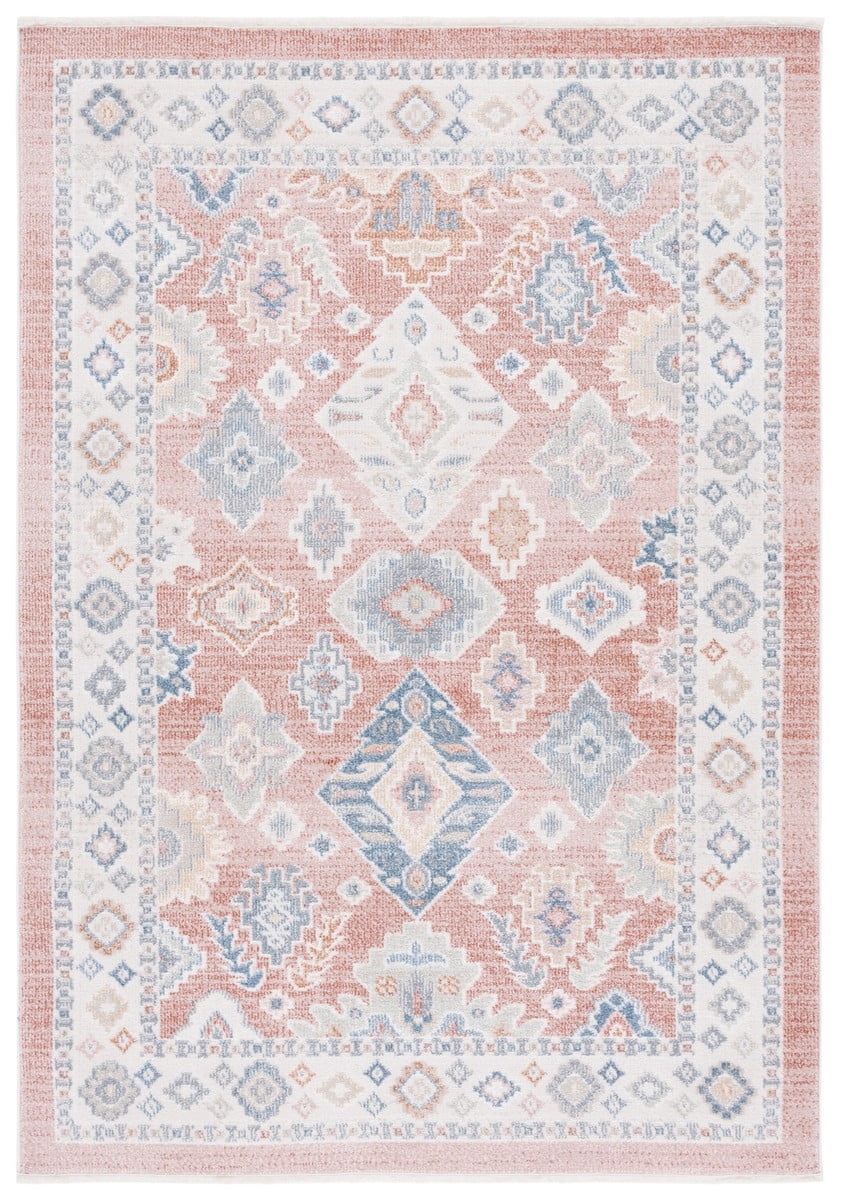Blair Vintage Charm 8' x 10' Blue Rectangular Washable Rug
