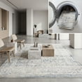 thumbnail image 1 of SAFAVIEH Blair Washable Christiana Abstract Machine Washable Area Rug, Ivory/Blue, 8' x 10', 1 of 13
