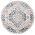 thumbnail image 1 of SAFAVIEH Blair Washable Joetta Medallion Machine Washable Area Rug, Ivory/Blue, 6'7" x 6'7" Round, 1 of 6