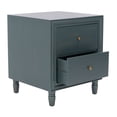 thumbnail image 1 of SAFAVIEH Blaise Nautical Nightstand with 2 Storage Drawers, Steel Teal, 1 of 14