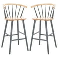 thumbnail image 1 of SAFAVIEH Blanchard Bar Stool, Natural/Grey, Set of 2 (21.7 in. W x 20.5 in. D x 41.5 in. H), 1 of 13