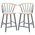 thumbnail image 1 of SAFAVIEH Blanchard Counter Stool, Natural/Grey, Set of 2 (21.3 in. W x 20.2 in. D x 37.5 in. H), 1 of 13