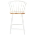 thumbnail image 1 of SAFAVIEH Blanchard Counter Stool, Natural/White, Set of 2 (21.3 in. W x 20.2 in. D x 37.5 in. H), 1 of 1