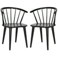 thumbnail image 1 of SAFAVIEH Blanchard Mid-Century Curved Spindle Side Chair, Black, 1 of 10