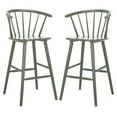 thumbnail image 1 of SAFAVIEH Blanchard Round Mid Back Bar Stool, Dusty Green, 1 of 14