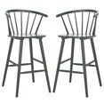 thumbnail image 1 of SAFAVIEH Blanchard Round Mid Back Bar Stool, Garden Green, 1 of 14