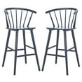 thumbnail image 1 of SAFAVIEH Blanchard Round Mid Back Bar Stool, Navy, 1 of 14