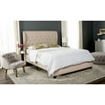 thumbnail image 1 of SAFAVIEH Blanchett Modern Retro Tufted Bed Frame, Full, Light Beige, 1 of 8