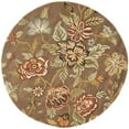 thumbnail image 1 of SAFAVIEH Blossom Abby Floral Flowers Wool Area Rug, Brown/Multi, 6' x 6' Round, 1 of 10