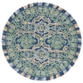 thumbnail image 1 of SAFAVIEH Blossom Abram Geometric Area Rug, Navy/Green, 4' x 4' Round, 1 of 8
