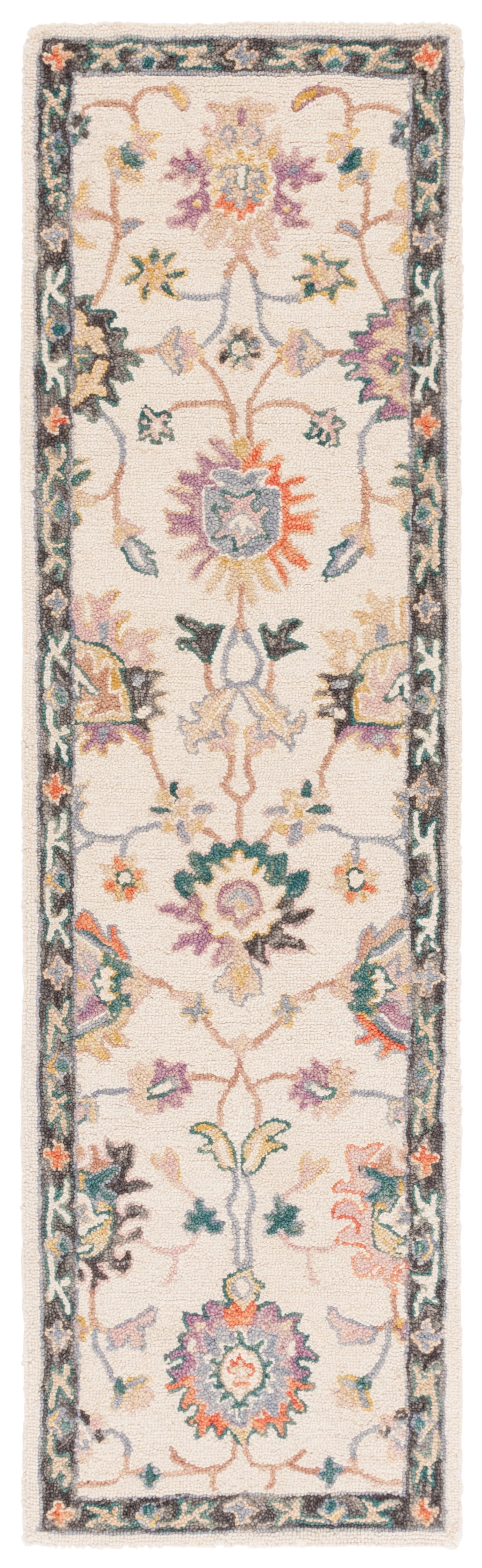 SAFAVIEH Blossom Angel Floral Runner Rug, Beige/Lavander, 2'3" x 8'