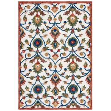 SAFAVIEH Blossom Anson Floral Area Rug, Ivory/Green, 5' x 8'