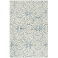 thumbnail image 1 of SAFAVIEH Blossom Asher Damask Wool Area Rug, Blue/Ivory, 4' x 6', 1 of 5