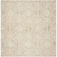 thumbnail image 1 of SAFAVIEH Blossom Asher Geometric Wool Area Rug, Beige/Ivory, 8' x 8' Square, 1 of 9