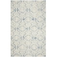 thumbnail image 1 of SAFAVIEH Blossom Asher Geometric Wool Area Rug, Blue/Ivory, 5' x 8', 1 of 5