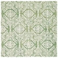 thumbnail image 1 of SAFAVIEH Blossom Asher Geometric Wool Area Rug, Green/Ivory, 6' x 6' Square, 1 of 10