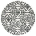 thumbnail image 1 of SAFAVIEH Blossom Asher Geometric Wool Area Rug, Ivory/Black, 6' x 6' Round, 1 of 10