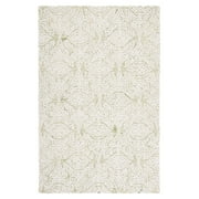 SAFAVIEH Blossom Asher Geometric Wool Area Rug, Light Green/Ivory, 8' x 10'
