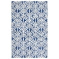 thumbnail image 1 of SAFAVIEH Blossom Asher Geometric Wool Area Rug, Navy/Ivory, 5' x 8', 1 of 9