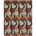 thumbnail image 1 of SAFAVIEH Blossom Ashley Floral Flowers Wool Area Rug, Black/Multi, 8' x 10', 1 of 5