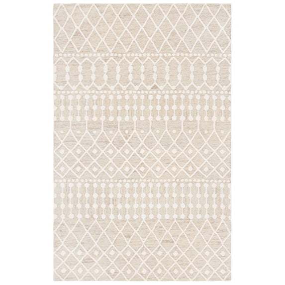 SAFAVIEH Blossom Aspen Aztec Area Rug, Beige/Ivory, 8' x 8' Round