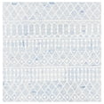 thumbnail image 1 of SAFAVIEH Blossom Aspen Geometric Wool Area Rug, Blue/Ivory, 6' x 6' Square, 1 of 11