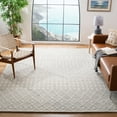 thumbnail image 1 of SAFAVIEH Blossom Aspen Aztec Geometric Wool Area Rug, Silver/Ivory, 8' x 10', 1 of 10