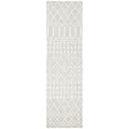thumbnail image 1 of SAFAVIEH Blossom Aspen Aztec Geometric Wool Runner Rug, Silver/Ivory, 2'3" x 8', 1 of 8