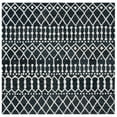 thumbnail image 1 of SAFAVIEH Blossom Aspen Geometric Wool Area Rug, Black/Ivory, 6' x 6' Square, 1 of 8