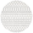 thumbnail image 1 of SAFAVIEH Blossom Aspen Geometric Wool Area Rug, Ivory/Grey, 6' x 6' Round, 1 of 8