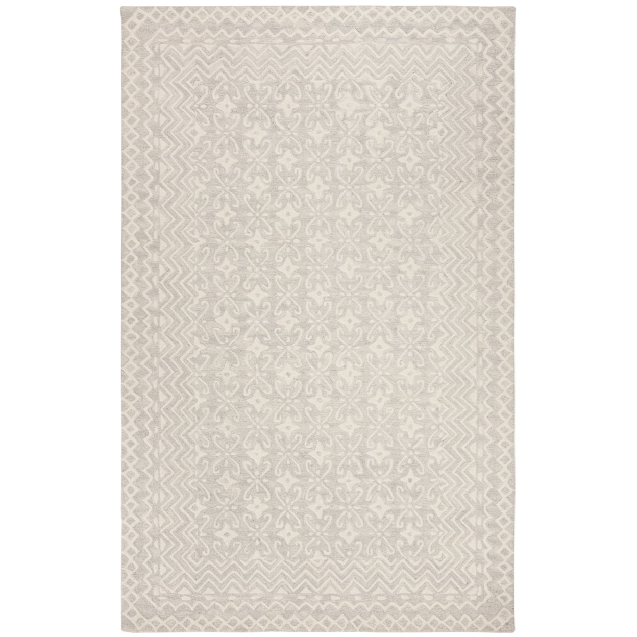 Ivory Blossom Hand-Tufted Wool Accent Rug - 2' x 3'