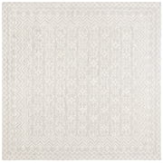 Safavieh Blossom Azura Geometric Wool Area Rug, Gray/Ivory, 6' x 6' Square