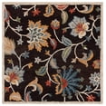 thumbnail image 1 of SAFAVIEH Blossom Bentley Floral Area Rug, Brown/Yellow, 6' x 6' Square, 1 of 8