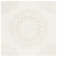 thumbnail image 1 of SAFAVIEH Blossom Brody Medallion Area Rug, Ivory/Grey, 6' x 6' Square, 1 of 9