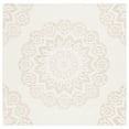 thumbnail image 1 of SAFAVIEH Blossom Brody Medallion Area Rug, Ivory/Light Brown, 6' x 6' Square, 1 of 9