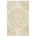 thumbnail image 1 of SAFAVIEH Blossom Brody Medallion Wool Area Rug, Ivory/Beige, 5' x 8', 1 of 5