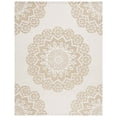thumbnail image 1 of SAFAVIEH Blossom Brody Medallion Wool Area Rug, Ivory/Beige, 8' x 10', 1 of 5