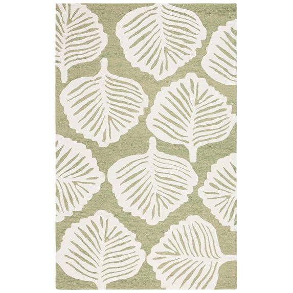 SAFAVIEH Blossom Brynn Floral Area Rug, Ivory/Green, 3' x 5'