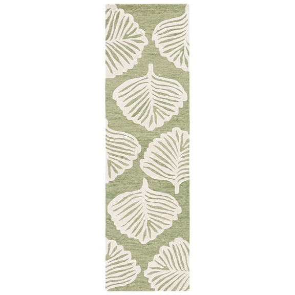 SAFAVIEH Blossom Brynn Floral Runner Rug, Ivory/Green, 2'3" x 8'