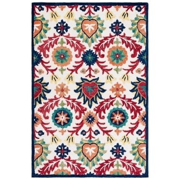 SAFAVIEH Blossom Cantor Floral Area Rug, Ivory/Green, 8' x 10'