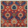 thumbnail image 1 of SAFAVIEH Blossom Cantor Floral Area Rug, Red/Blue, 6' x 6' Square, 1 of 8