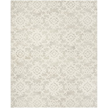 SAFAVIEH Blossom Cletus Damask Area Rug, Grey/Ivory, 11' x 15'