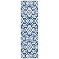 thumbnail image 1 of SAFAVIEH Blossom Cletus Geometric Wool Runner Rug, Navy/Ivory, 2'3" x 8', 1 of 10