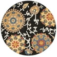 thumbnail image 1 of SAFAVIEH Blossom Danny Floral Wool Area Rug, Charcoal/Multi, 4' x 4' Round, 1 of 8