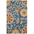 thumbnail image 1 of SAFAVIEH Blossom Danny Floral Wool Area Rug, Navy/Multi, 6' x 9', 1 of 10