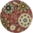 thumbnail image 1 of SAFAVIEH Blossom Danny Floral Wool Area Rug, Red/Multi, 4' x 4' Round, 1 of 5
